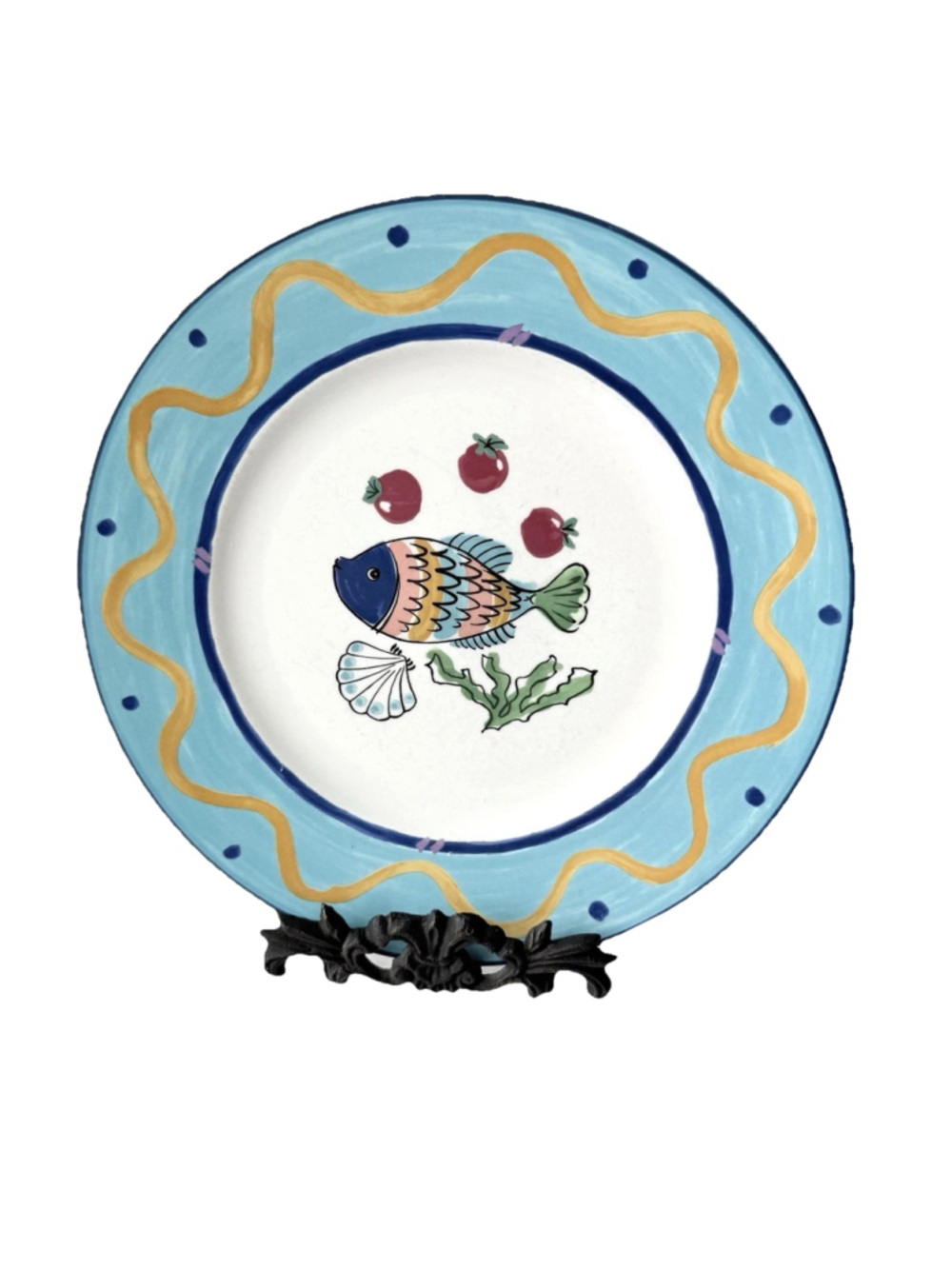 Mikasa Fashion Plate Ocean Collage Dinner Plate Made in Japan